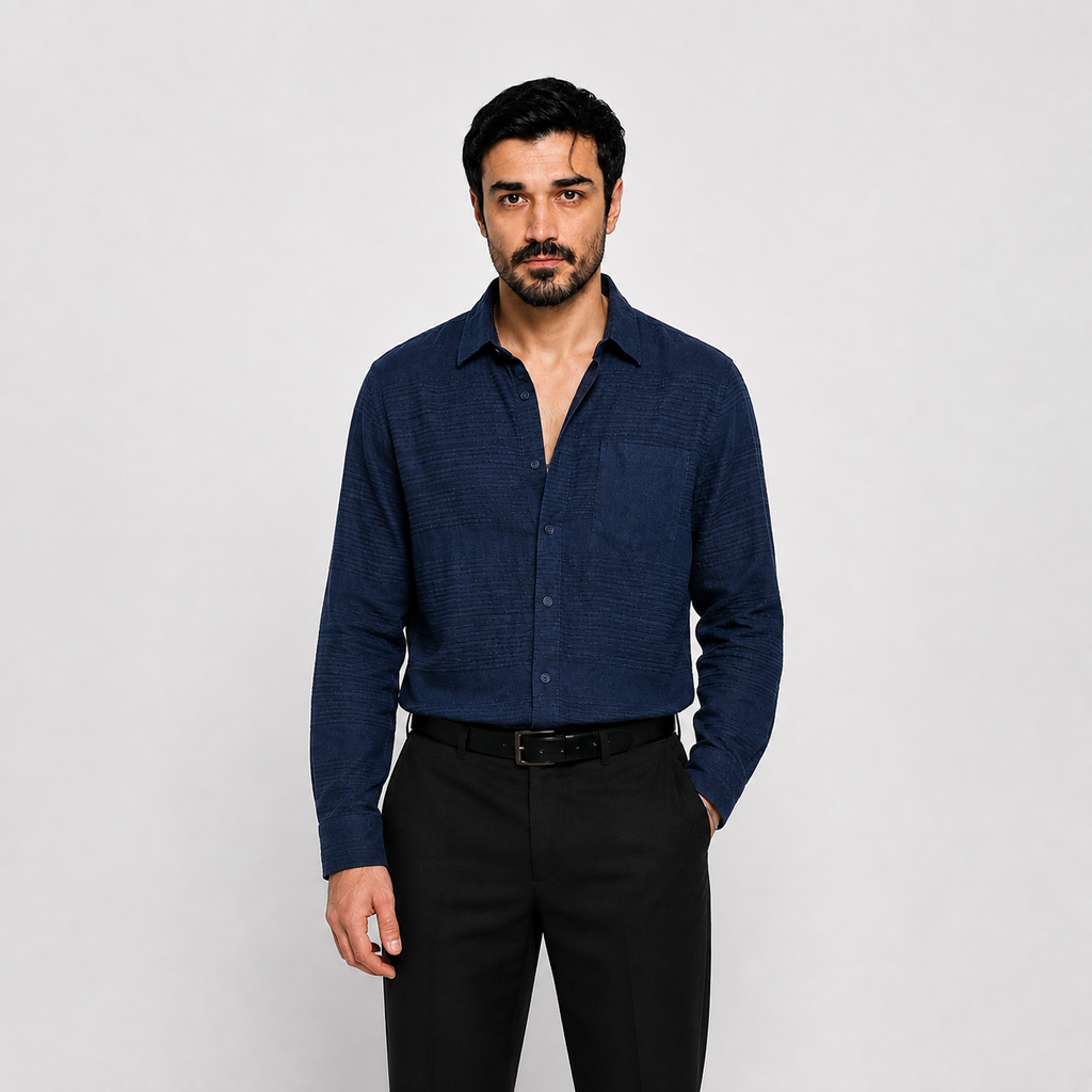 Slate Linen Shirt