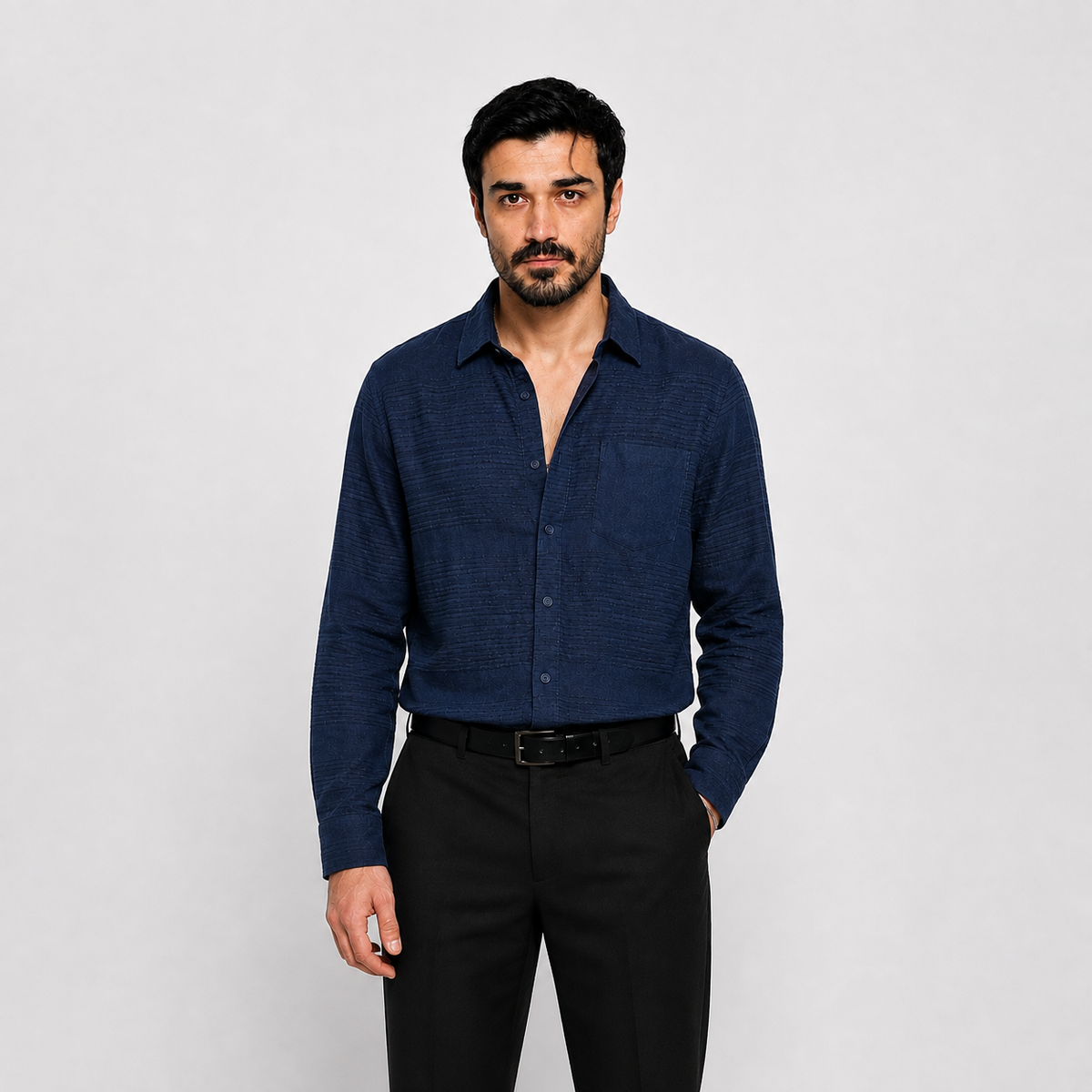 Slate Linen Shirt