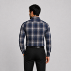 Blue Plaid Cotton Shirt