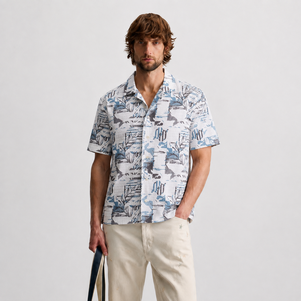 Coastal Sketch Resort Shirt