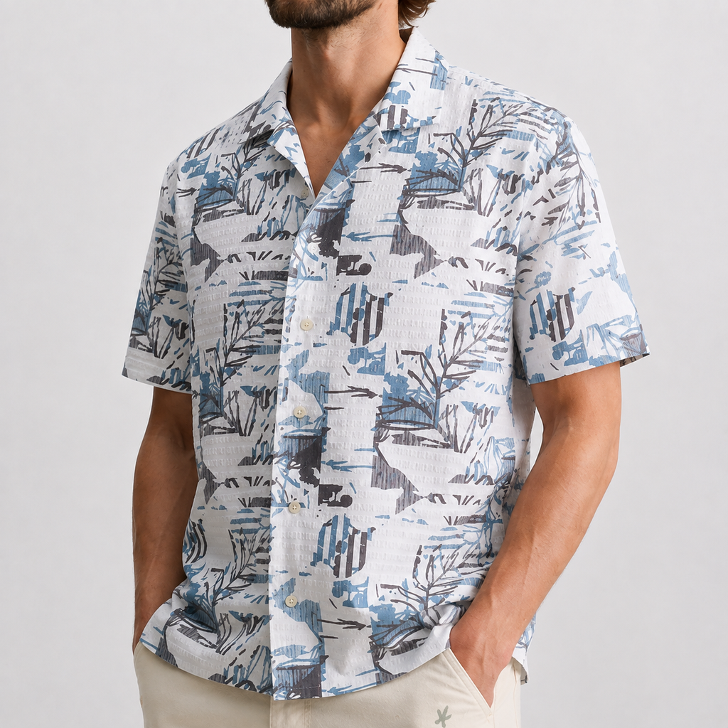 Coastal Sketch Resort Shirt