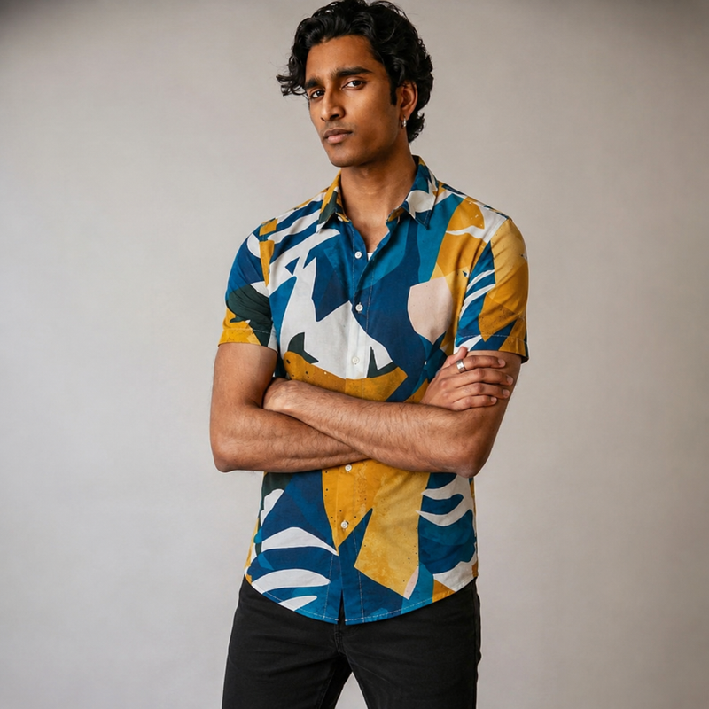 Collage Abstract Printed Shirt