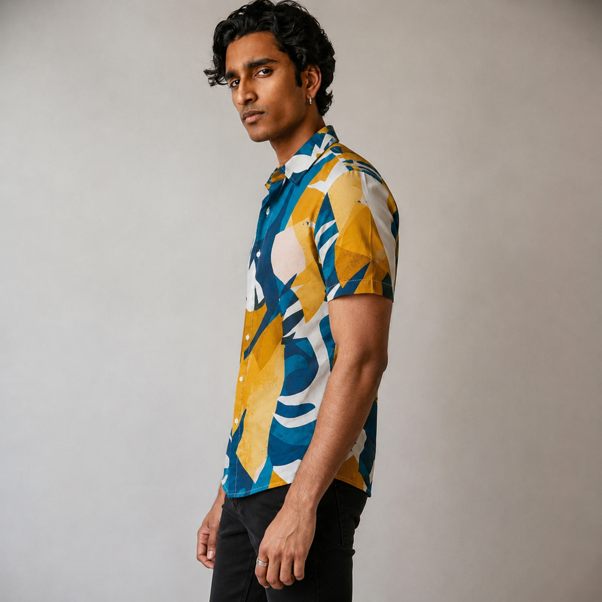 Collage Abstract Printed Shirt
