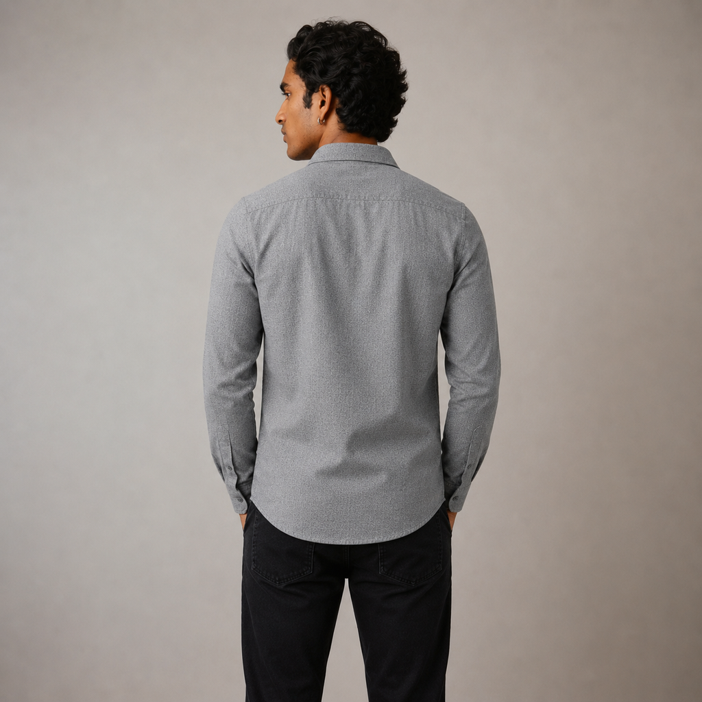 Ash Grey Linen Shirt