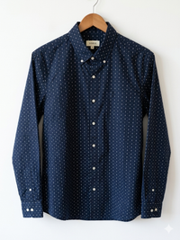 Verse Midnight Dot Cotton shirt