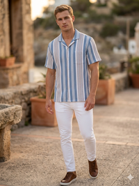 Verse Riviera Stripe Resort Shirt
