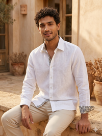 VERSE Classic White Linen Shirt
