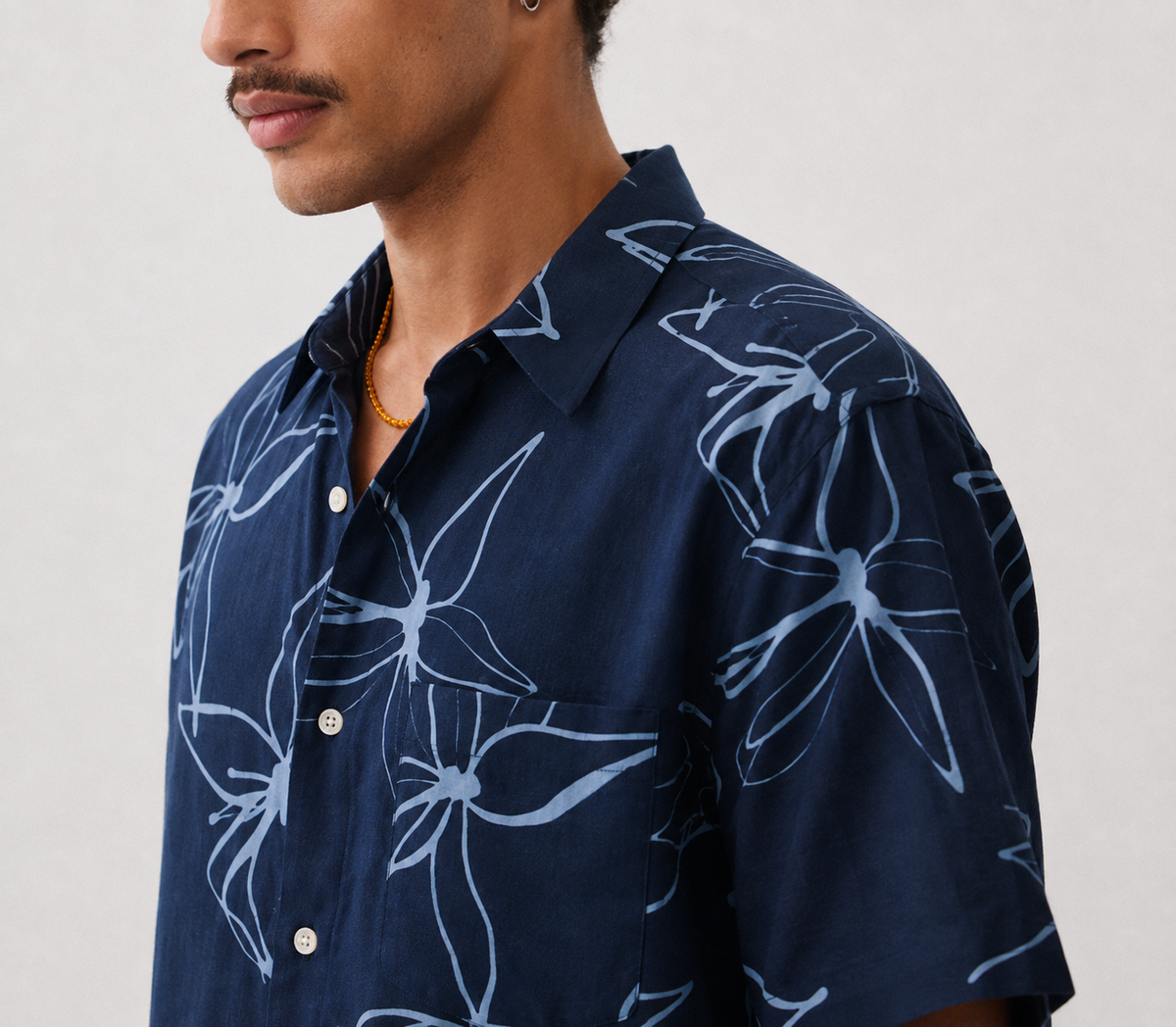 Floral Cotton Linen Shirt