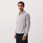 Sand Stripe Cotton Shirt