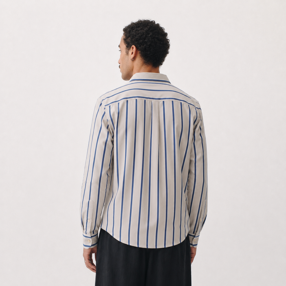Sand Stripe Cotton Shirt