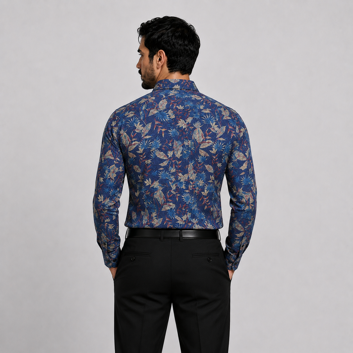 Midnight Tropics Linen Shirt