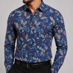 Midnight Tropics Linen Shirt