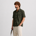 Olive Botanical Cotton Shirt