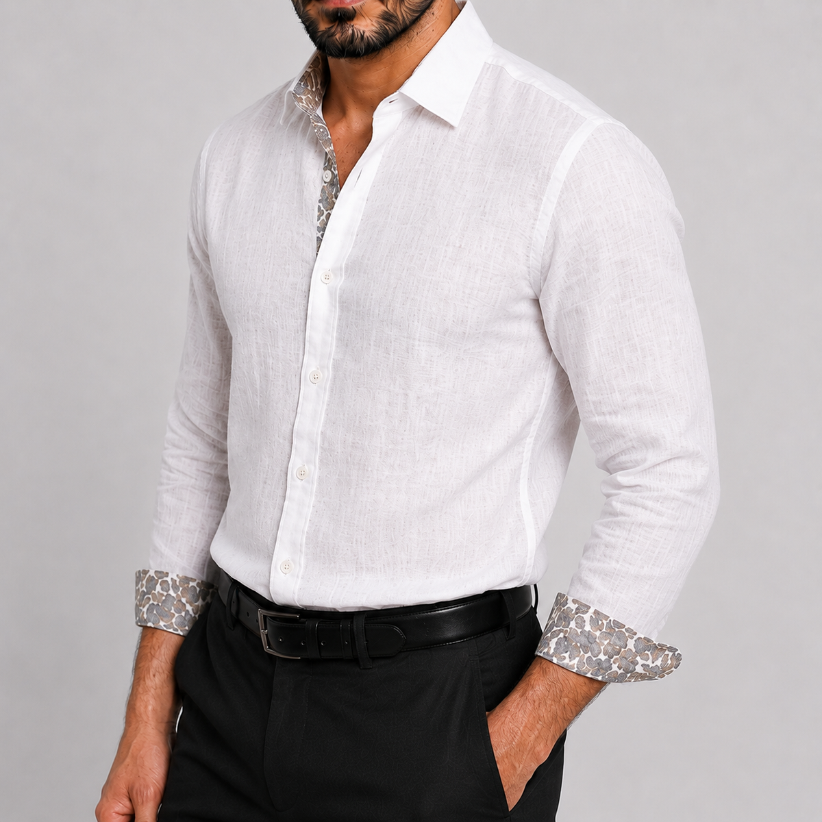 Classic White Linen Shirt
