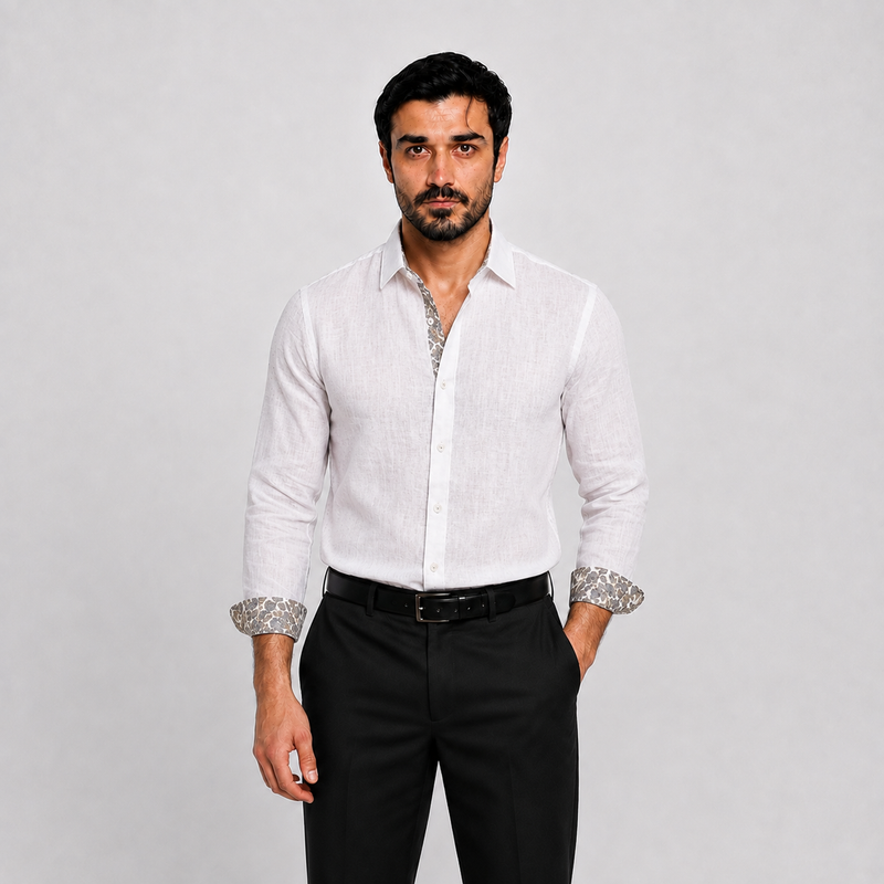 Classic White Linen Shirt